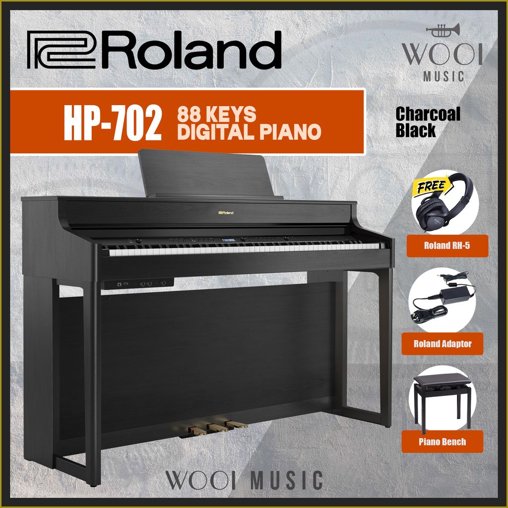 ROLAND-HP-702-CHARCOAL BLACK