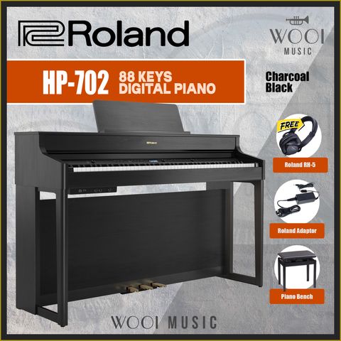 ROLAND-HP-702-CHARCOAL BLACK