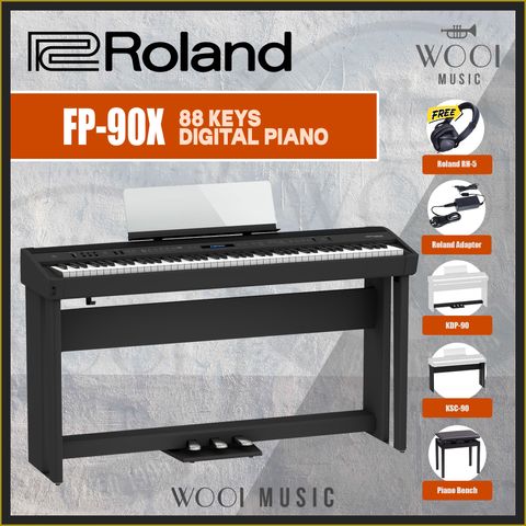 ROLAND-FP-90X W STAND - BLACK