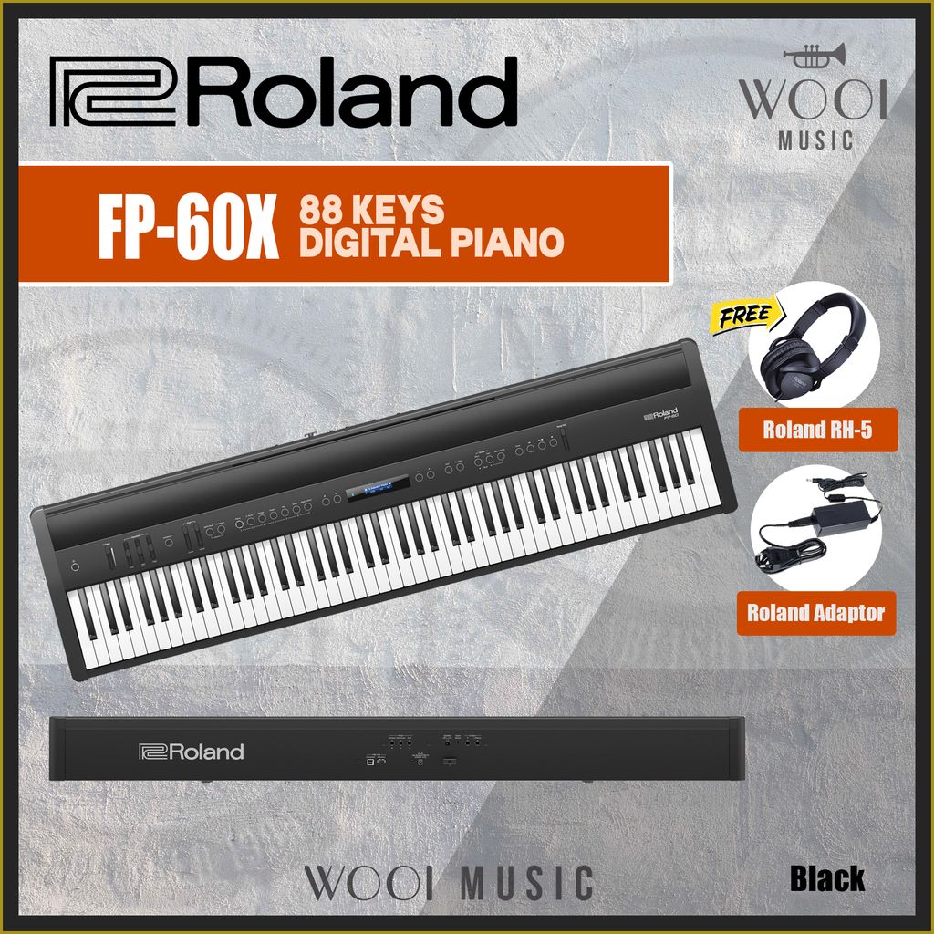 ROLAND-FP60X WITHOUT STAND - BLACK