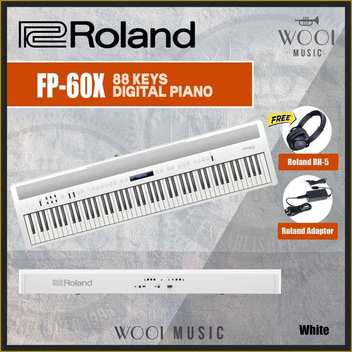 ROLAND-FP60X WITHOUT STAND - WHITE