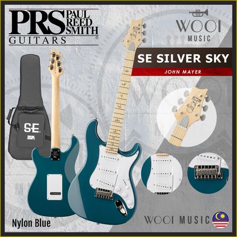 PRS - SE SILVER SKY - NYLON BLUE