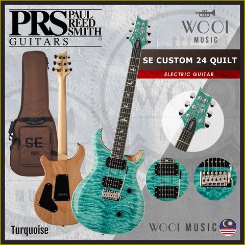 PRS - SE CUSTOM QUILT - Turquoise