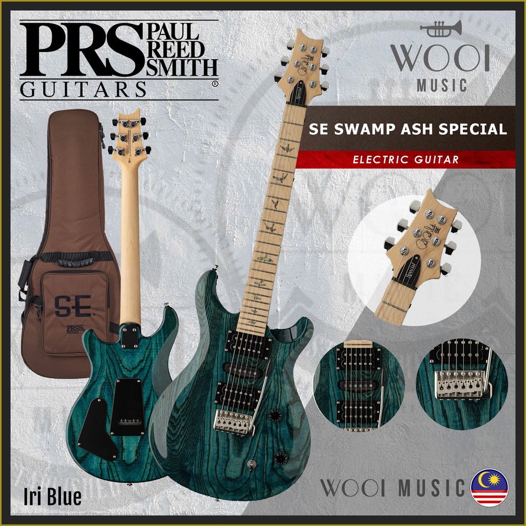 PRS - SE SWAMP ASH SPECIAL - Iri Blue