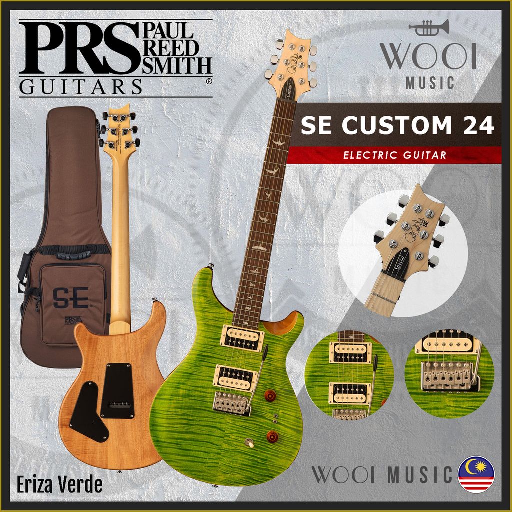 PRS - SE CUSTOM 24 - ERIZA VERDE