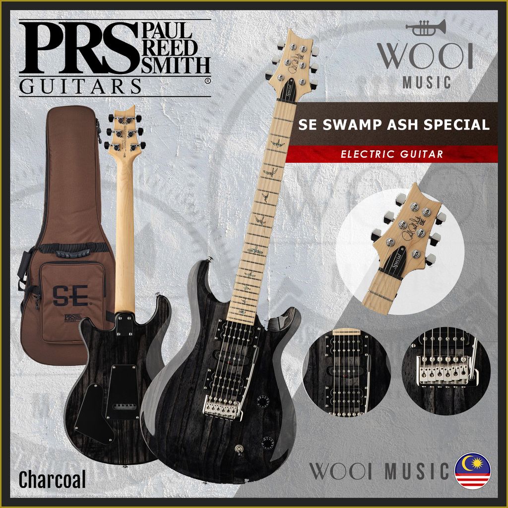 PRS - SE SWAMP ASH SPECIAL - CHARCOAL