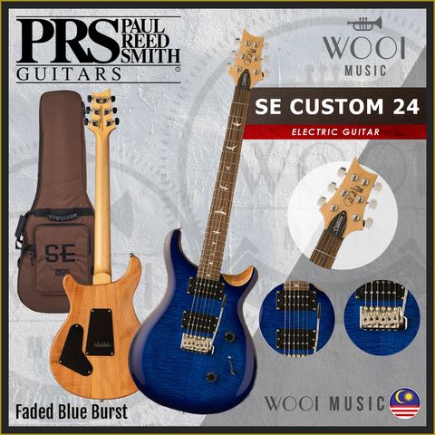 PRS - SE CUSTOM 24 - FADED BLUE BURST