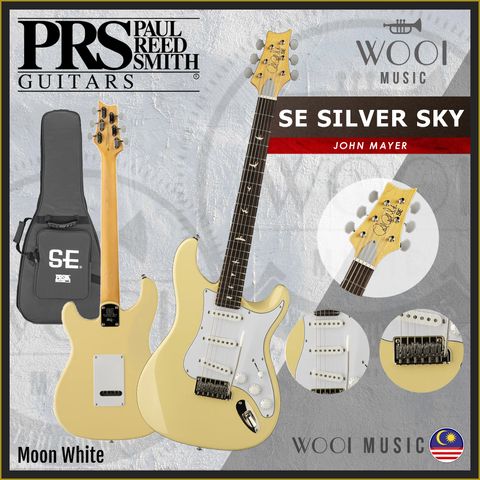 PRS - SE SILBER SKY - MOON WHITE