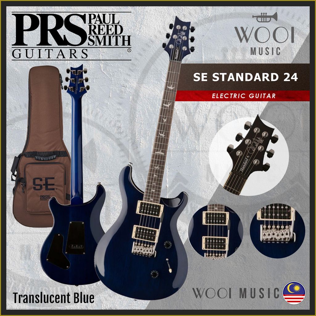 PRS - SE STANDARD 24 - TRANSLUCENT BLUE