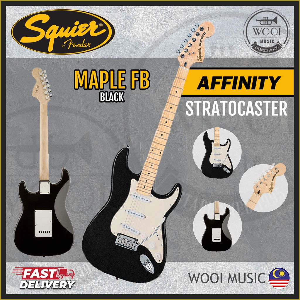 AFFINITY - STRAT - MAPLE - BLACK