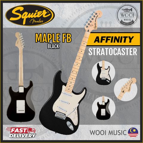 AFFINITY - STRAT - MAPLE - BLACK