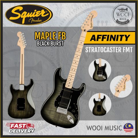 AFFINITY - STRAT FMT - MAPLE - BLACK BURST