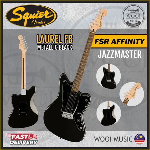 FSR AFFINITY - JAZZMASTER - LAUREL - METALLIC BLACK