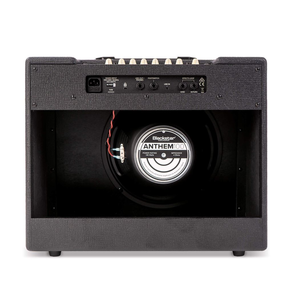 Debut-100R-Black-1X12-White-Shot-Rear