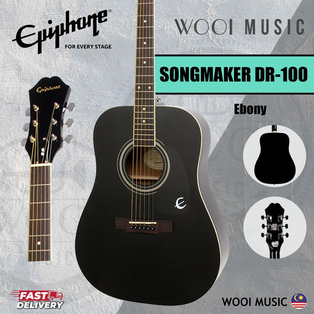 Epiphone DR-100 - Ebony - CP
