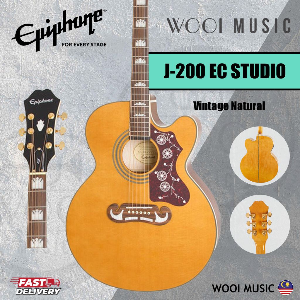 Epiphone J-200EC - VINTAGE NATURAL - CP