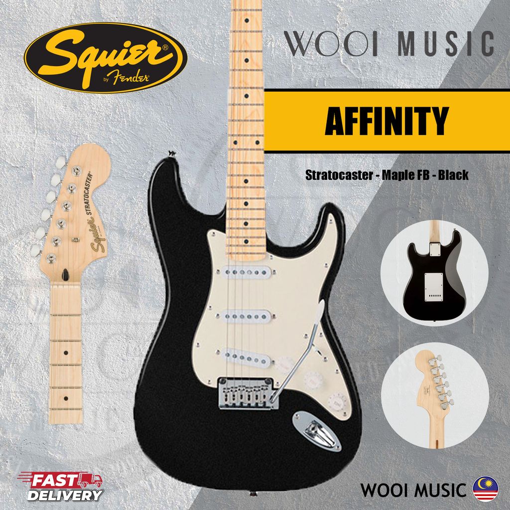 Squier Affinity Strat Maple - Black 