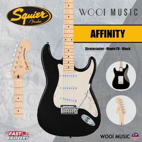 Squier Affinity Strat Maple - Black 
