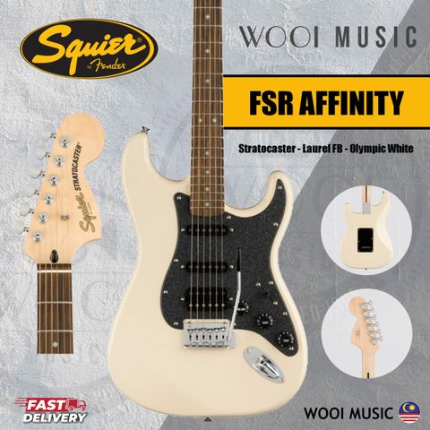 Squier FSR Affinity Strat HSS - Olympic White CP 