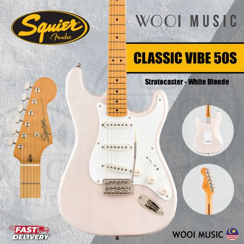Squier Classic Vibe 50s Strat - Maple - White Blonde - CP 