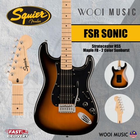Squier FSR Strat HSS - 2 Tone Sb - CP 