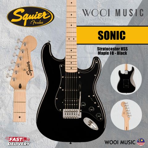 Squier Sonic HSS - BK - CP
