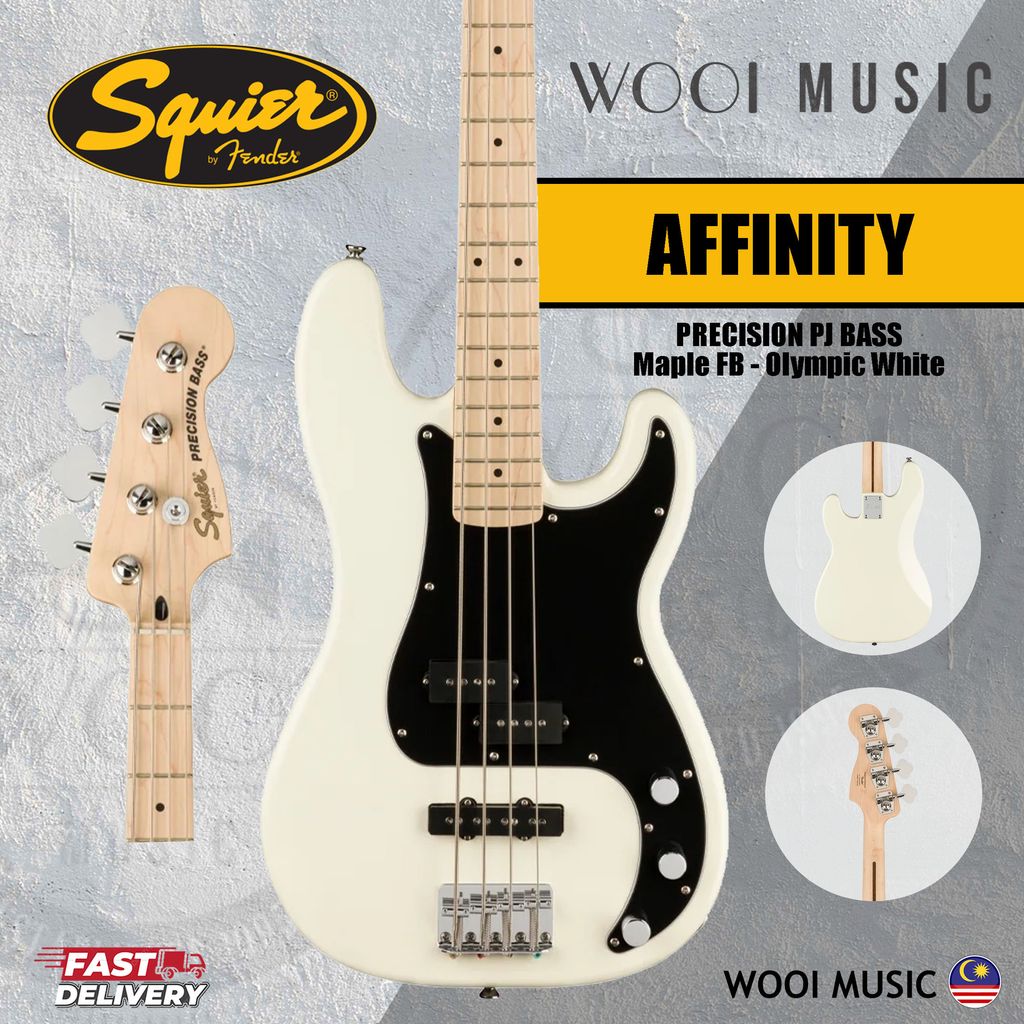 Squier Affinity PJ Bass - Olympic White 