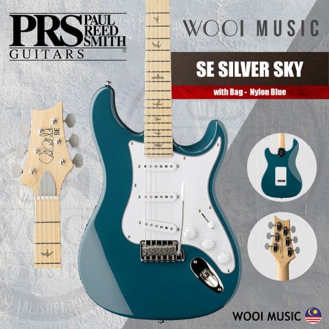 PRS - SE SILVER SKY - NYLON BLUE