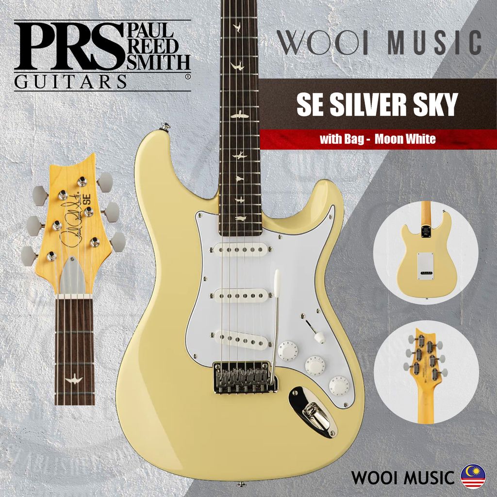 PRS - SE SILVER SKY - MOON WHITE