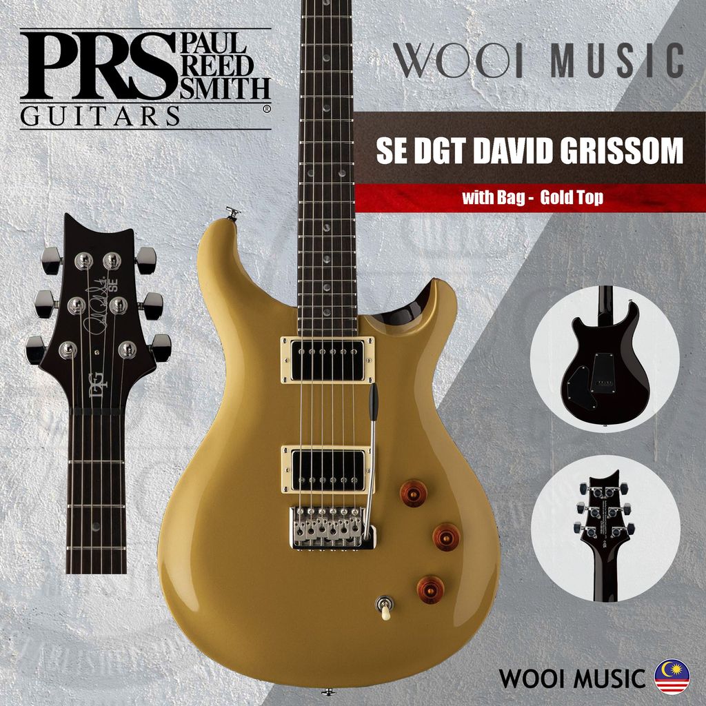 PRS SE DGT David Grissom Signature - Gold Top