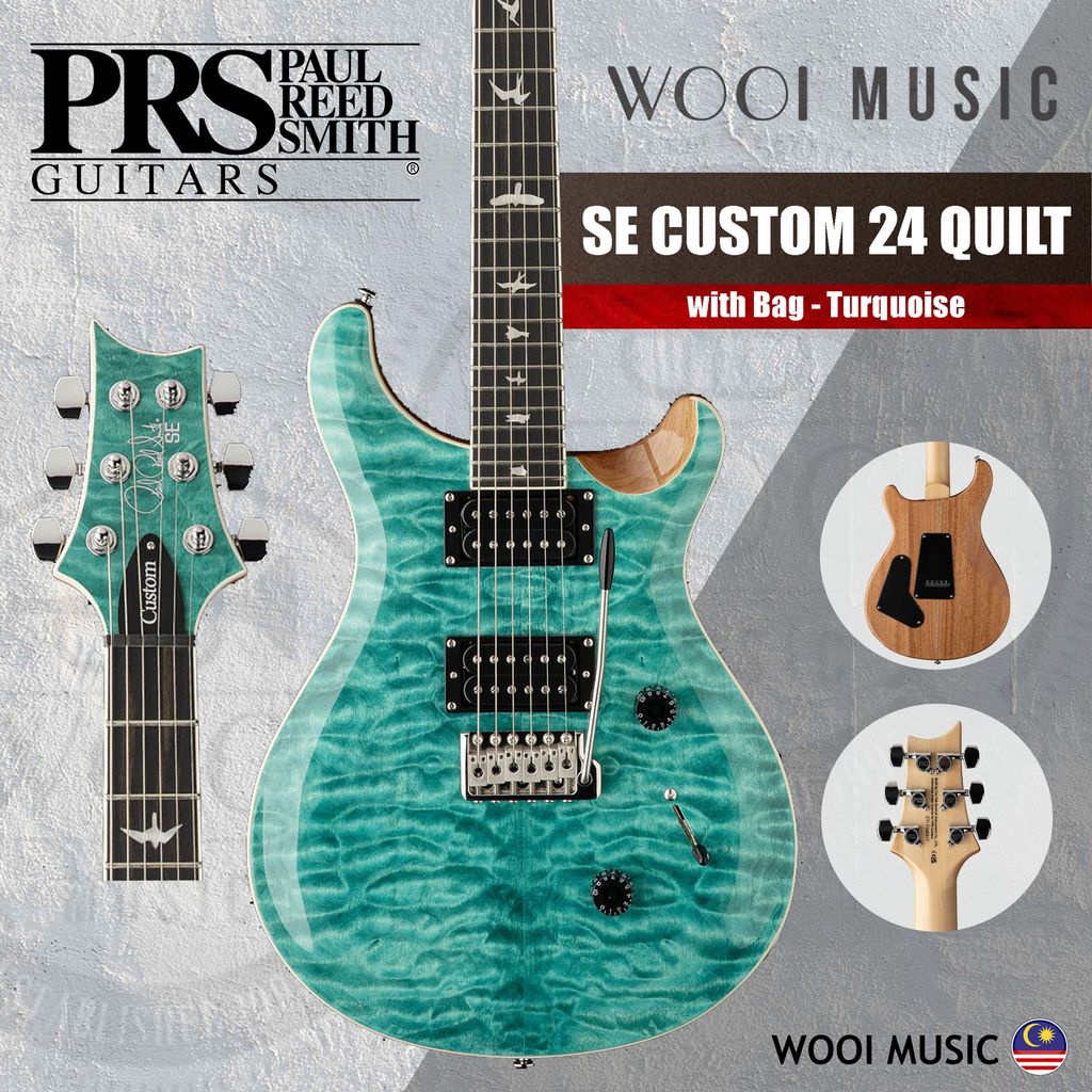 PRS - SE CUSTOM QUILT - Turquoise