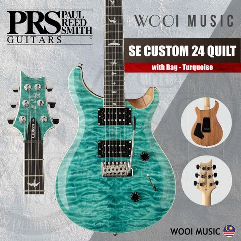 PRS - SE CUSTOM QUILT - Turquoise