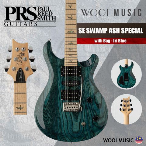 PRS - SE SWAMP ASH SPECIAL - Iri Blue