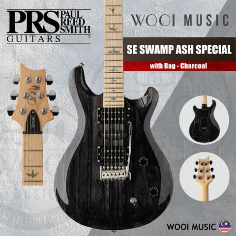 PRS - SE SWAMP ASH SPECIAL - CHARCOAL