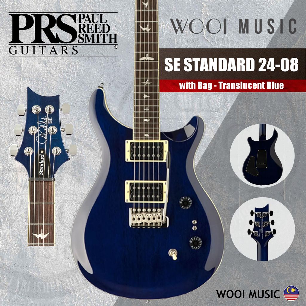 PRS - SE STANDARD 24-08-TRANSLUCENT BLUE