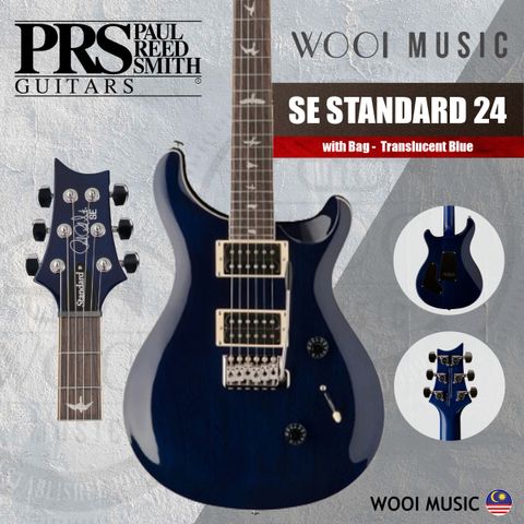 PRS - SE STANDARD 24 - TRANSLUCENT BLUE