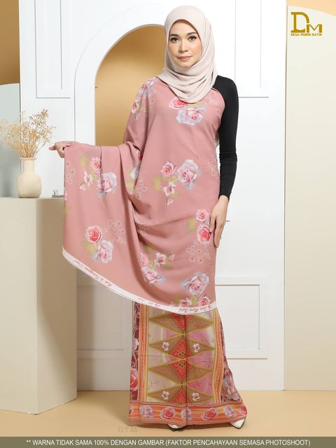 ELY 66 BATIK SERI C2PS dusty pink