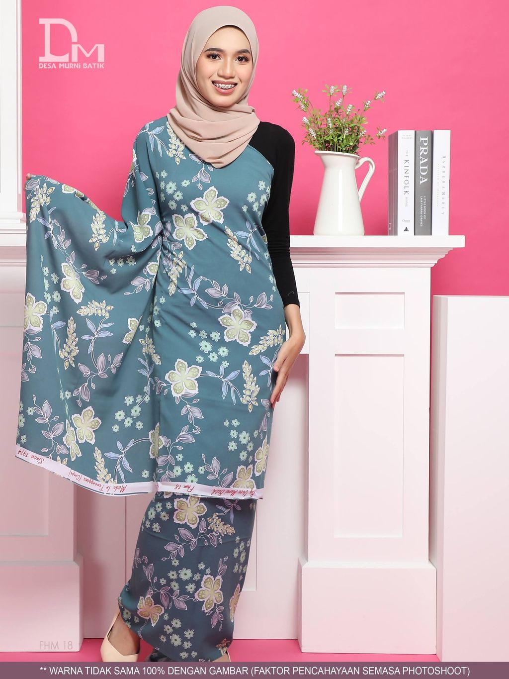 FHM 18 BATIK ADRA C2PS - teal blue