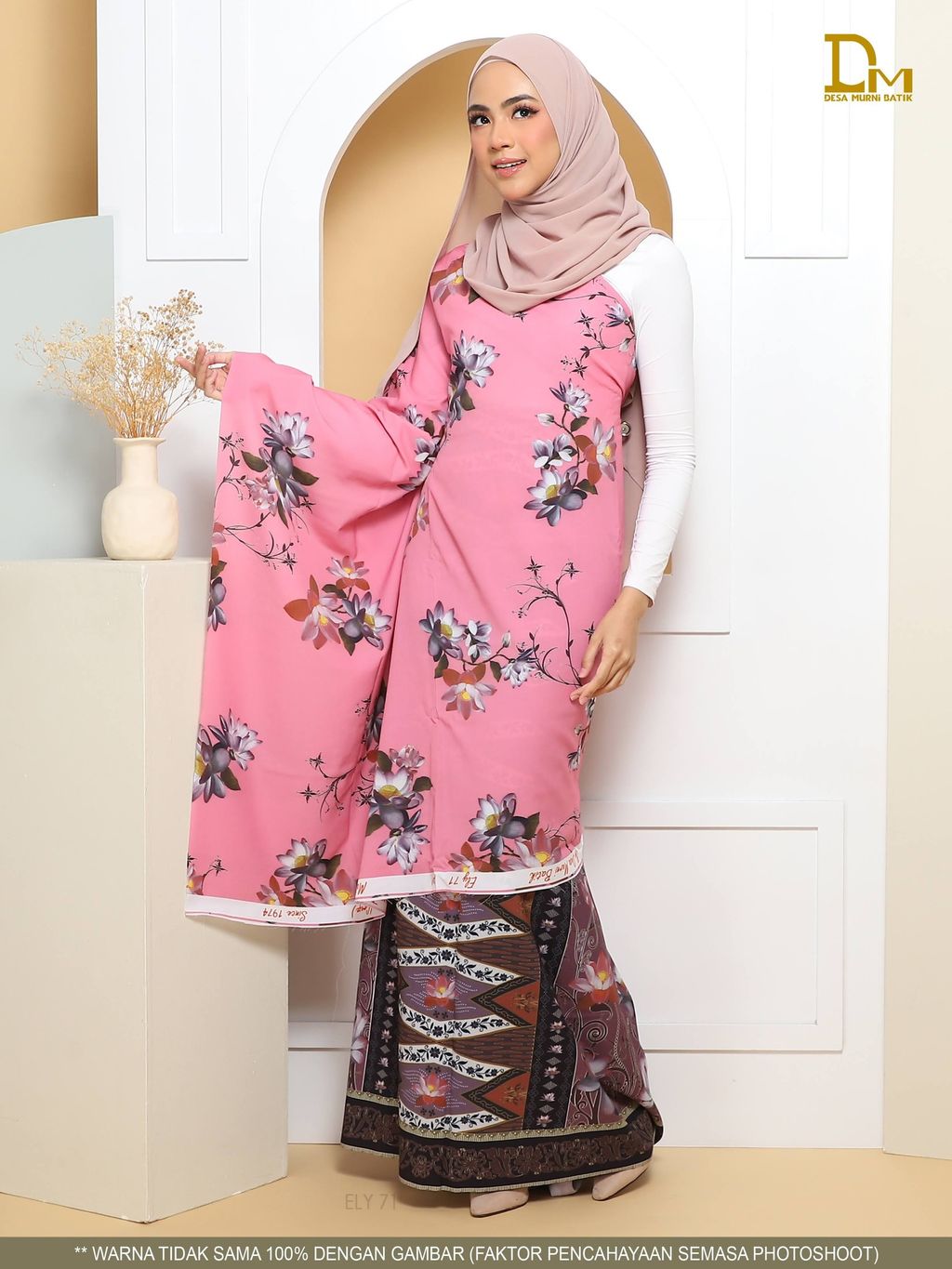 ELY 71 BATIK SERI B2# pink