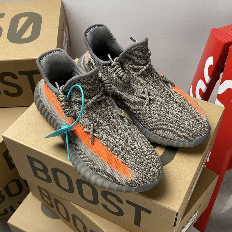 yeezy 350 grey and orange