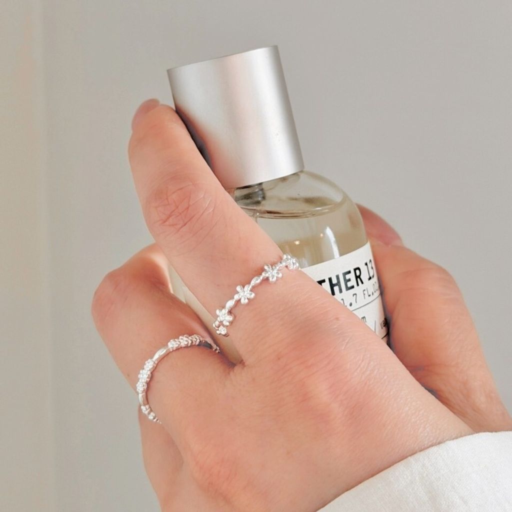 《必收款》A18 設計感花環純銀開口戒