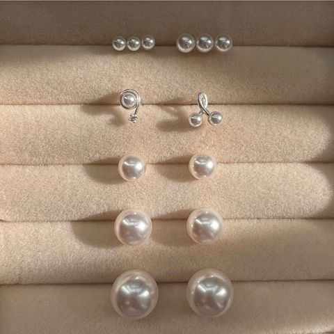 施華洛世奇珍珠耳針 正韓飾品