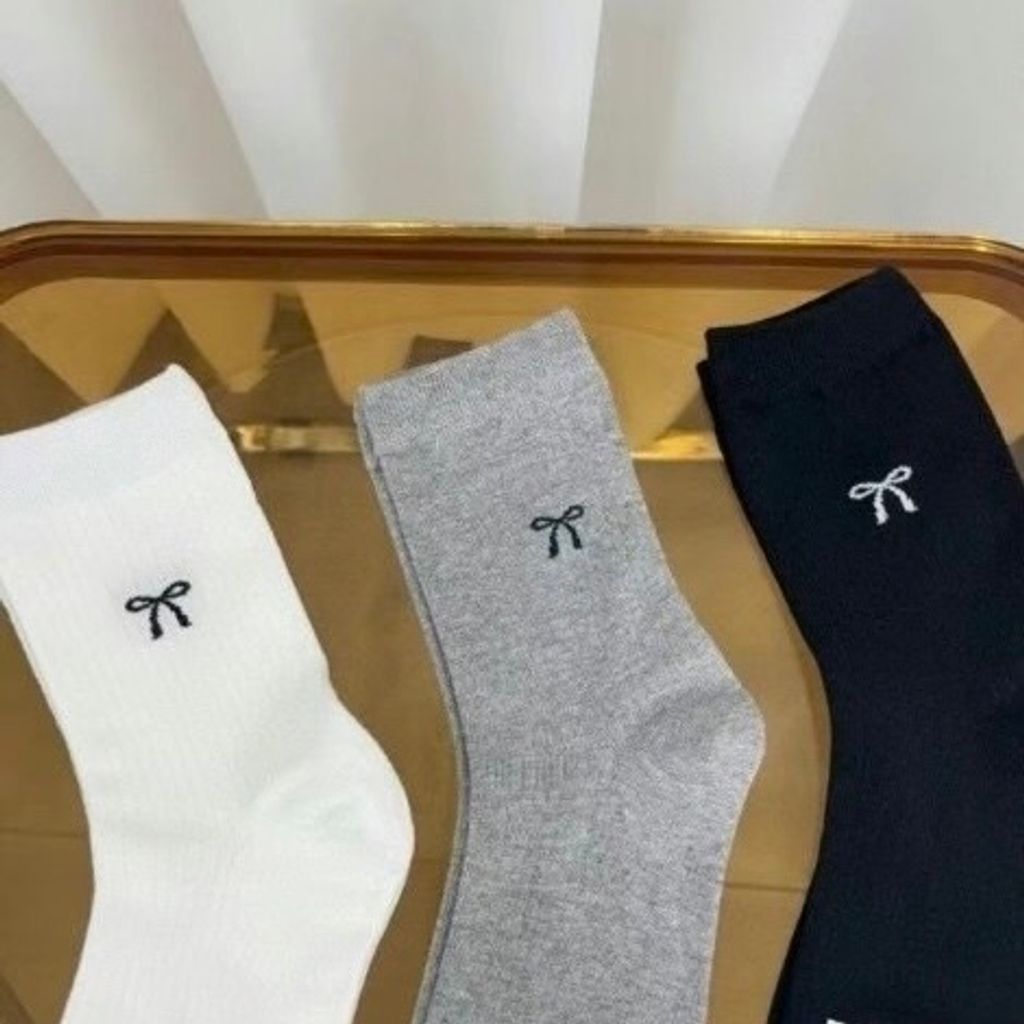 蝴蝶結高/低筒襪