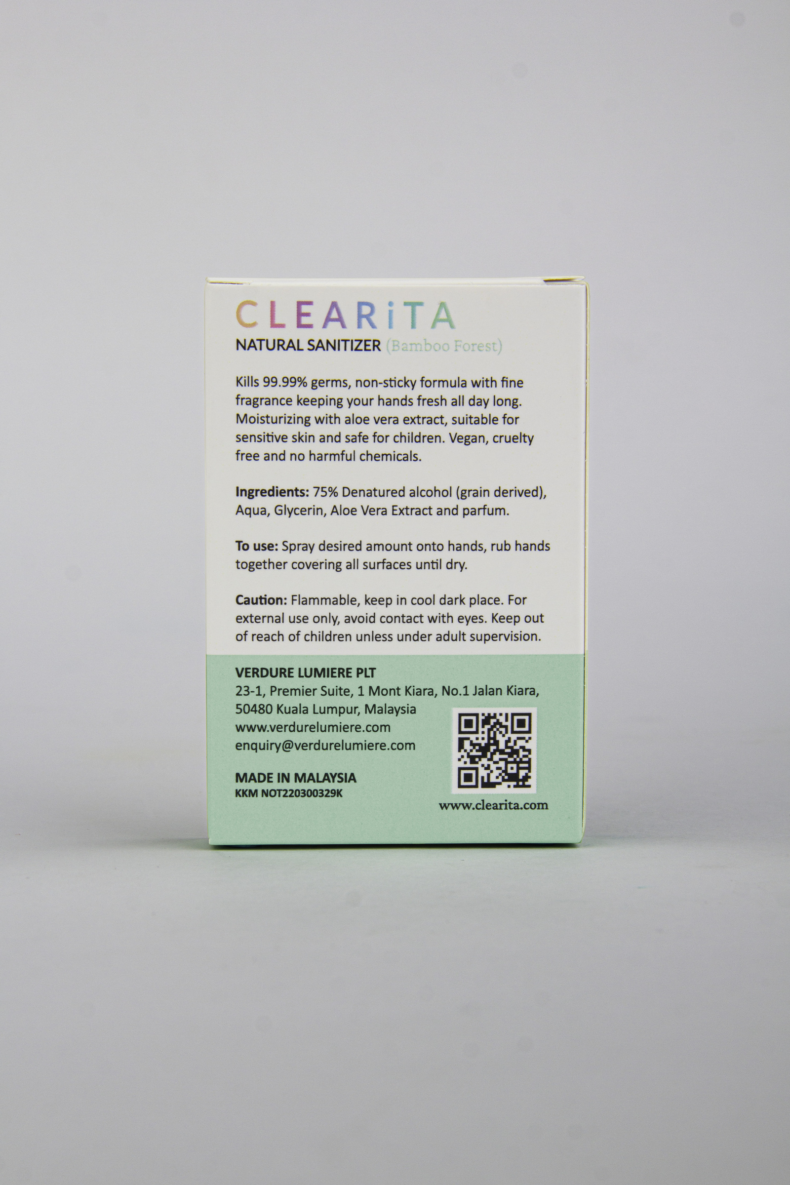 Clearita Natural Sanitizer Spray Bamboo Forest