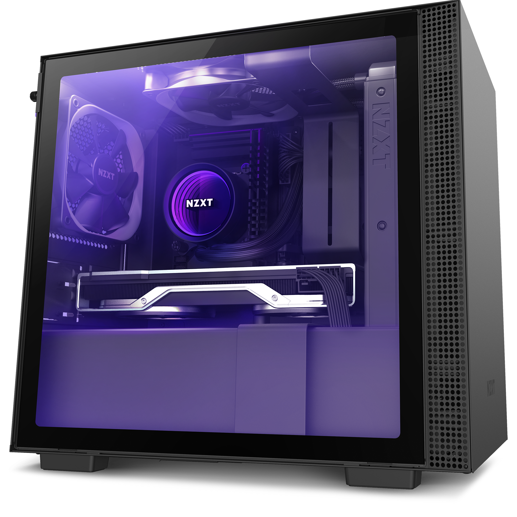 NZXT H210i Mini-ITX Desktop PC Gaming Case with Lighting & Fan Control -  Black / White / Black+Red – BMSTAR®