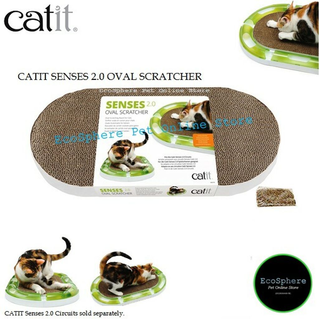 CATIT Senses 2.0 Oval Cat Scratching Board – Ecosphere Pet Store