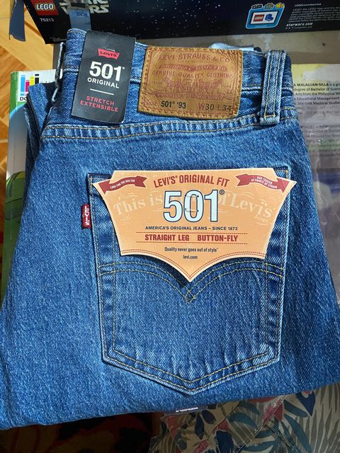 Levis 501 lot 501 â€˜93 w30 l34 stretch extensible.JPG