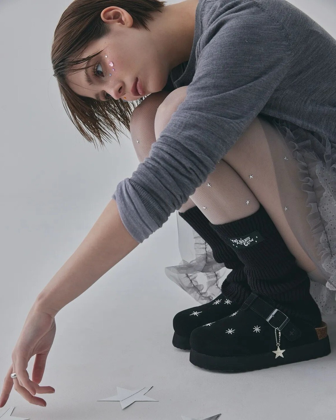 OTZ x LOFA 星星勃肯刺繡勃肯鞋