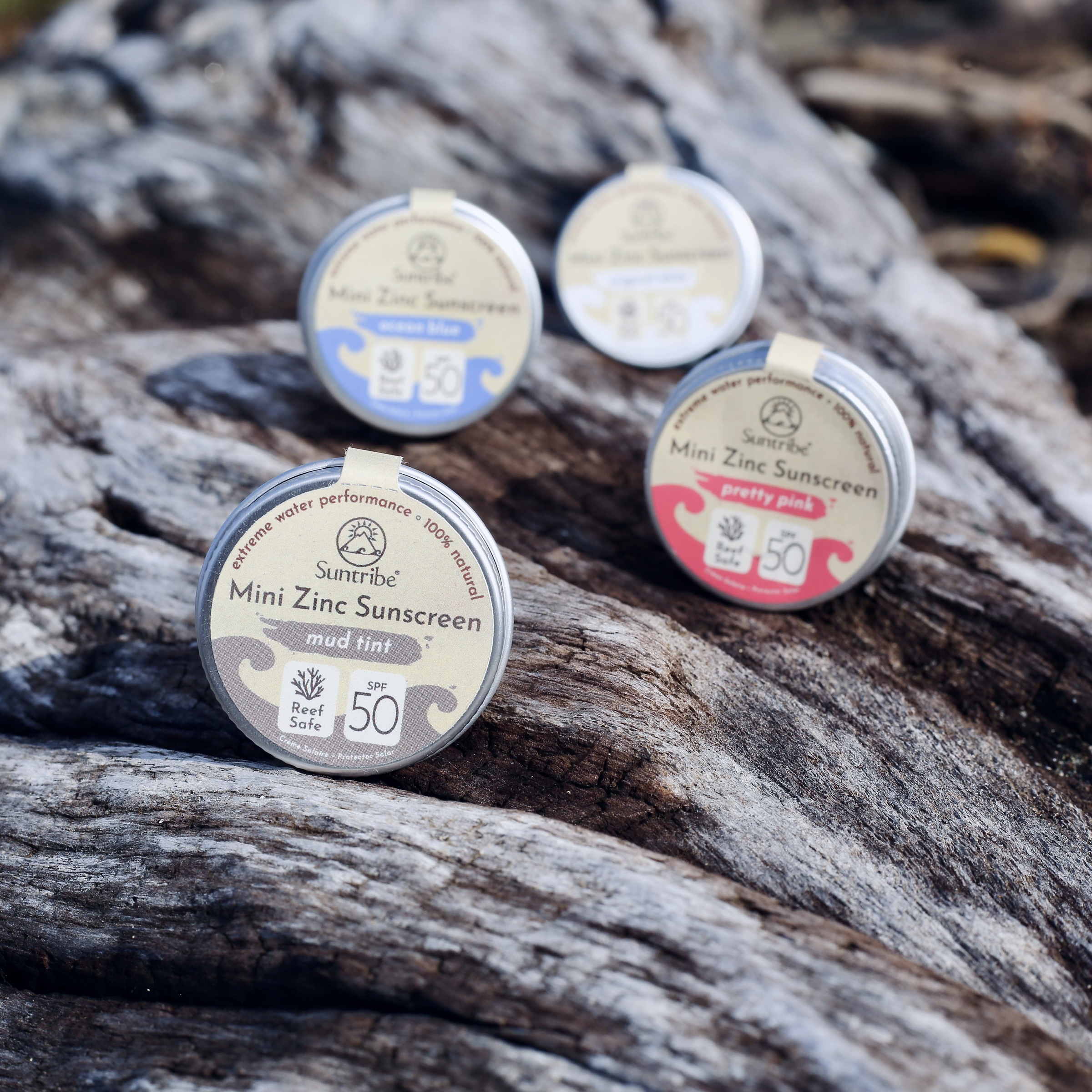 Mini Zinc Sunscreen All Colors - Suntribe Reef Safe Mineral Sunscreen