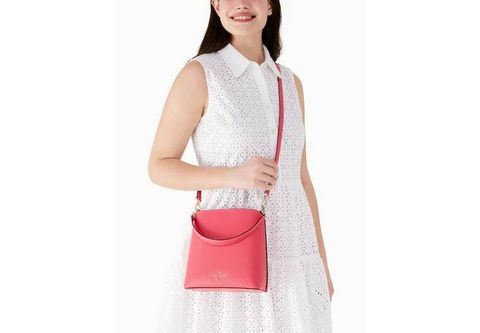 handbag branded coach outlet personalshopper usa malaysia ready stock Darcy Small Bucket Bag- Peach Nectar 1